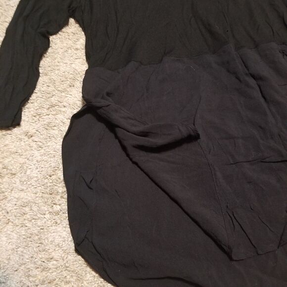 Two by Vince Camuto 3/4 length sleeve long black blouse - Picture 2 of 7